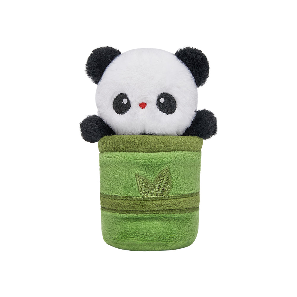 27CM Panda Animal Pillow Soft Cute Big Small Panda Bamboo Tube Set Stuffed Toy Birthday Party Xmas Gifts 10inch