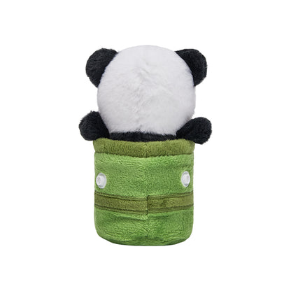 27CM Panda Animal Pillow Soft Cute Big Small Panda Bamboo Tube Set Stuffed Toy Birthday Party Xmas Gifts 10inch