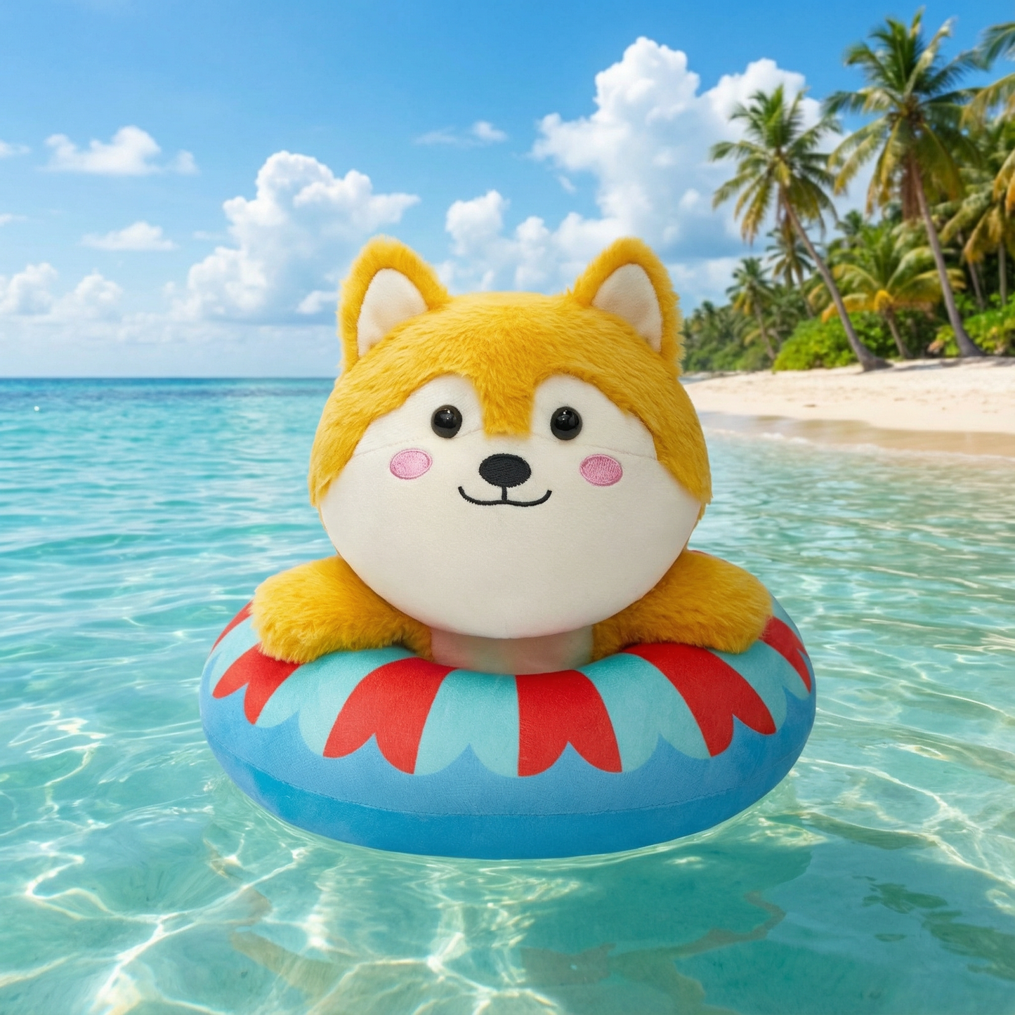 28CM Floatie Shiba Inu Swim Dog Original Plush Toys Soft Stuffed Dolls Animals Plushies Birthday Gift