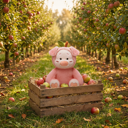 28CM Pink Peach Pig Original Plush Toys Soft Stuffed Dolls Animals Plushies Birthday Gift