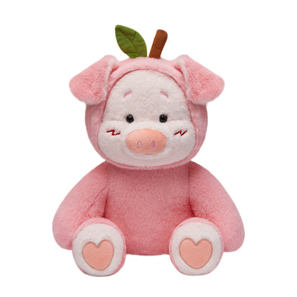28CM Pink Peach Pig Original Plush Toys Soft Stuffed Dolls Animals Plushies Birthday Gift