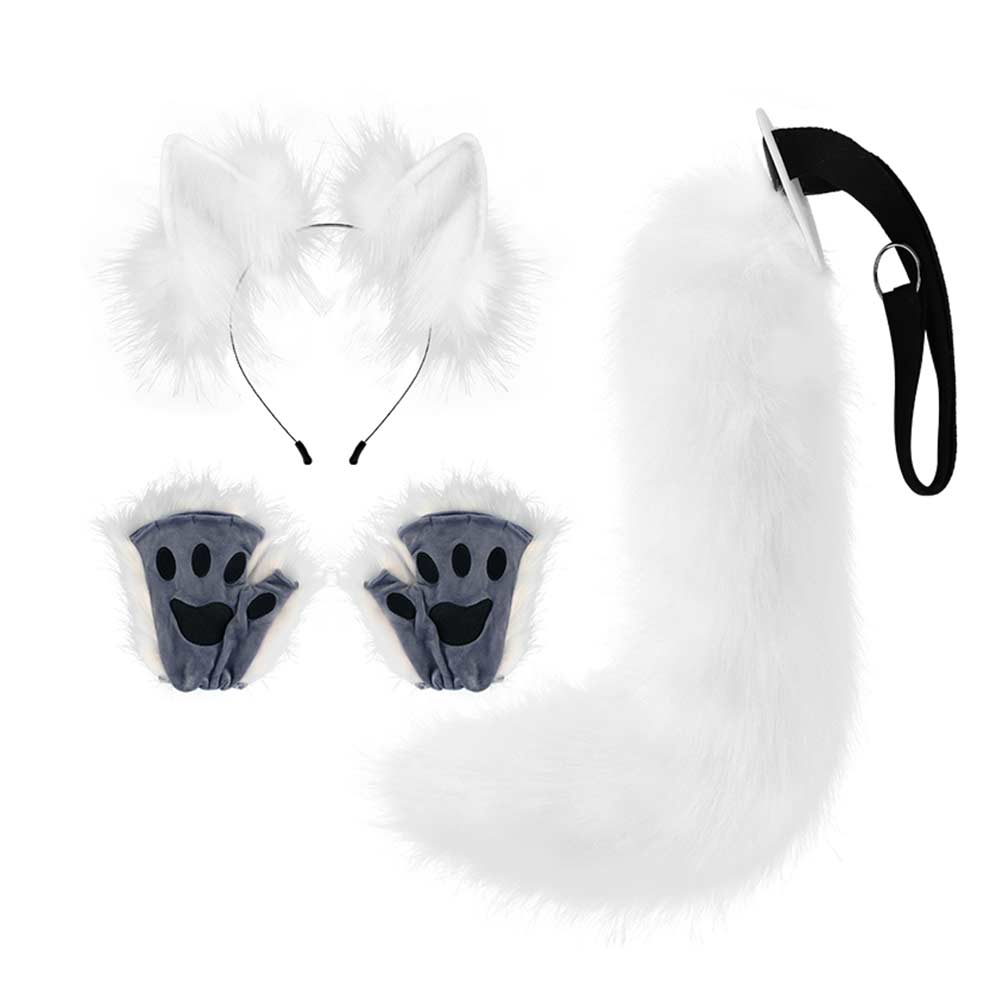 Cute Animal Claw Simulation Plush Fox Ear Hair Hoop Carnival Costume Accessories Mascot Photo Prop Birthday Gift