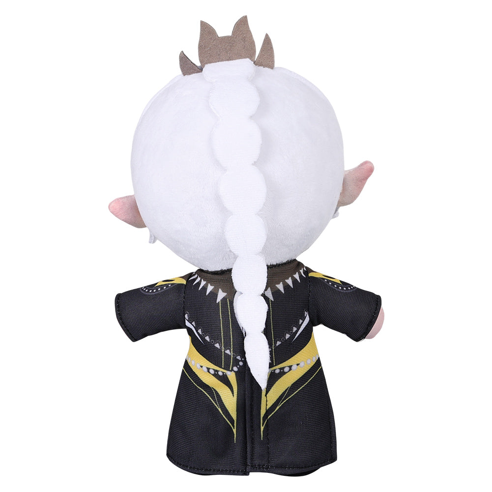 25CM Shadowheart Black Robe Cosplay Plush Toys Cartoon Soft Stuffed Dolls Mascot Xmas Gift