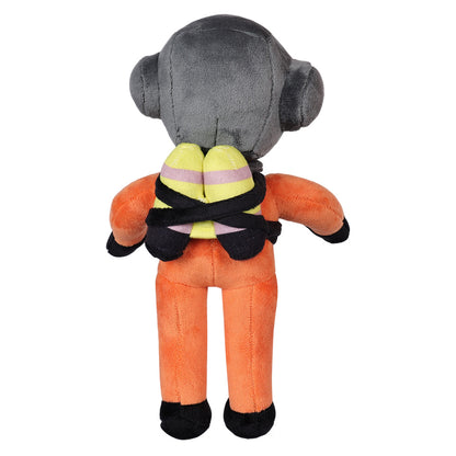 29CM Orange Space Suit Players Cosplay Plush Toys Cartoon Soft Stuffed Dolls Mascot Birthday Xmas Gift