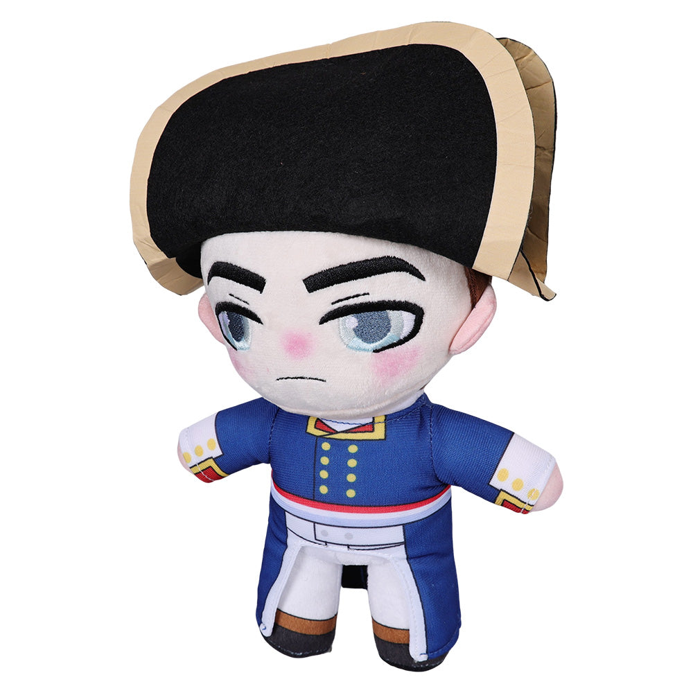 25CM Blue Napoleon Cosplay Plush Toys Cartoon Soft Stuffed Dolls Mascot Birthday Xmas Gift