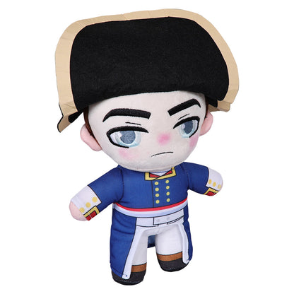 25CM Blue Napoleon Cosplay Plush Toys Cartoon Soft Stuffed Dolls Mascot Birthday Xmas Gift