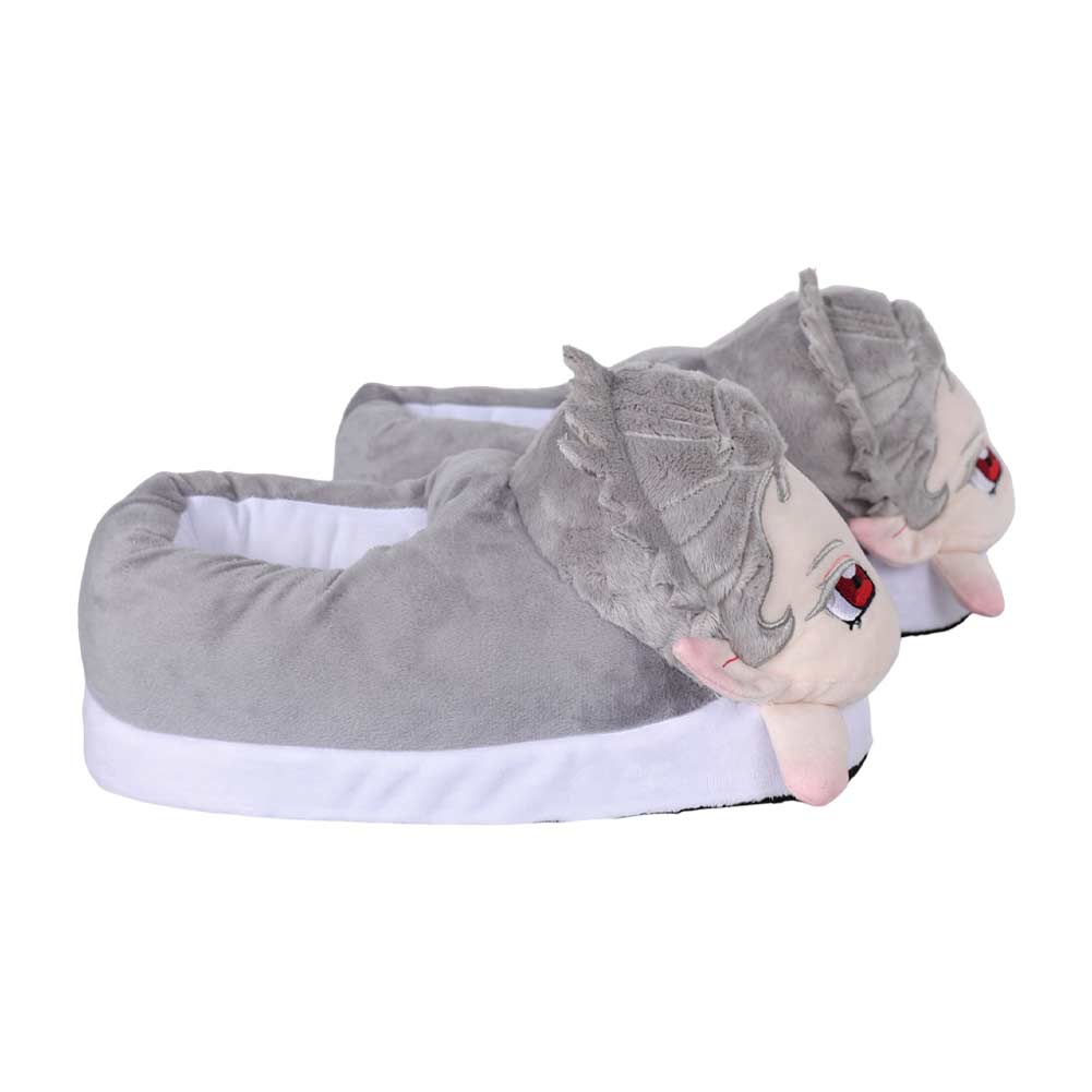 Gray Astarion Plush Slipper Shoes For Adult Winter Warm Cozy Fluffy House Slippers Plush Shoes