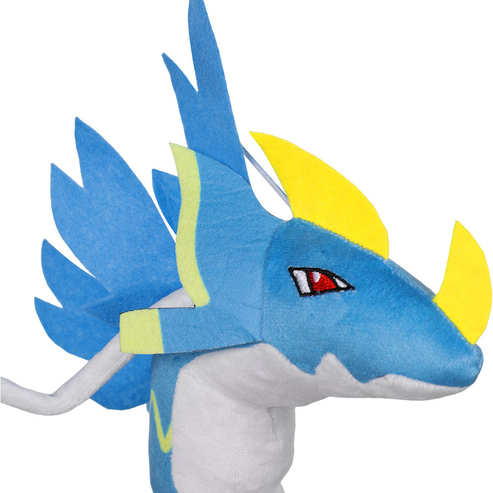 32CM Blue Dragon Jormuntide Cosplay Plush Toys Cartoon Soft Stuffed Dolls Mascot Xmas Gift For Kids