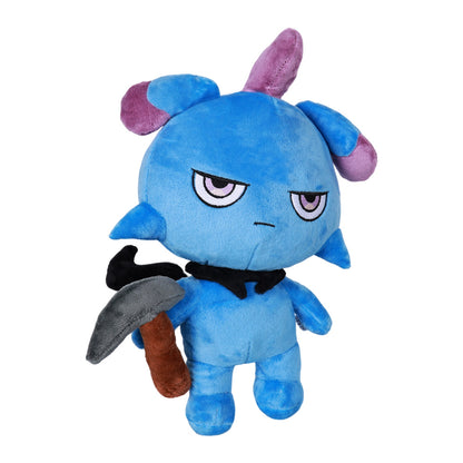 35CM Blue Depresso With Hammer Cosplay Plush Toys Cartoon Soft Stuffed Dolls Mascot Xmas Gift For Kids