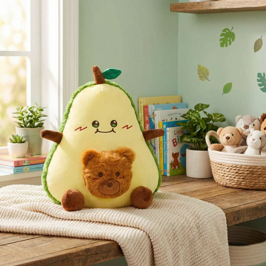 30CM Original Cute Avocado Bear Dolls Soft Stuffed Dolls Animals Food Plush Toys Plushies Birthday Gift