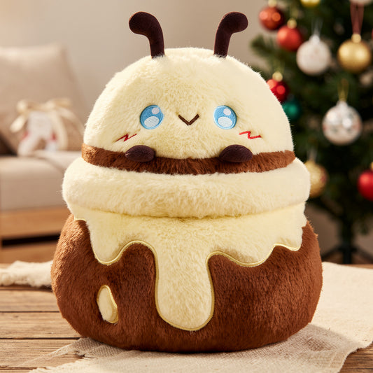 30CM Original Cute Honey Jar Bees Dolls Soft Stuffed Dolls Animals Food Plush Toys Plushies Birthday Gift