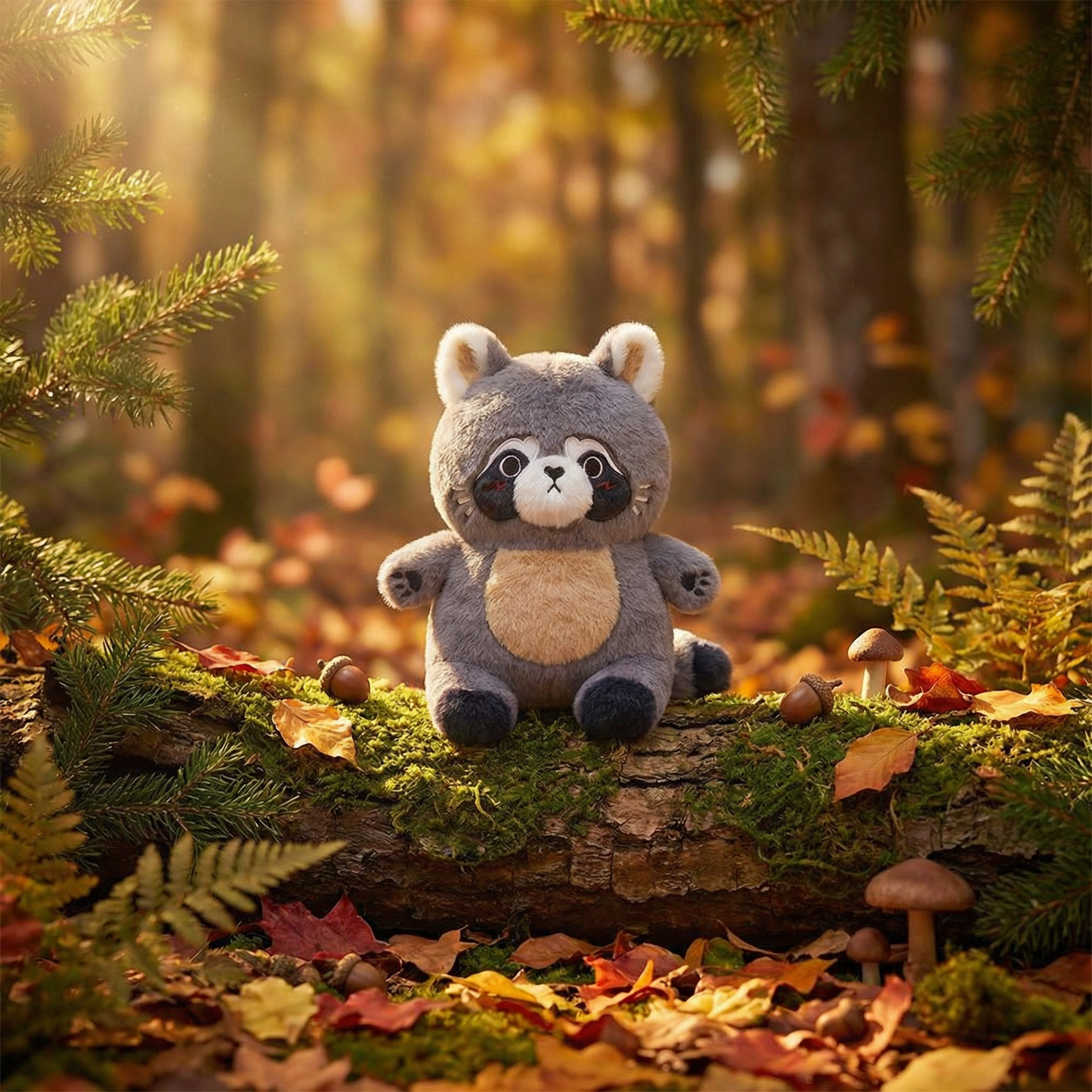 30CM Raccoon Original Plush Toys Soft Stuffed Dolls Animals Plushies Birthday Gift