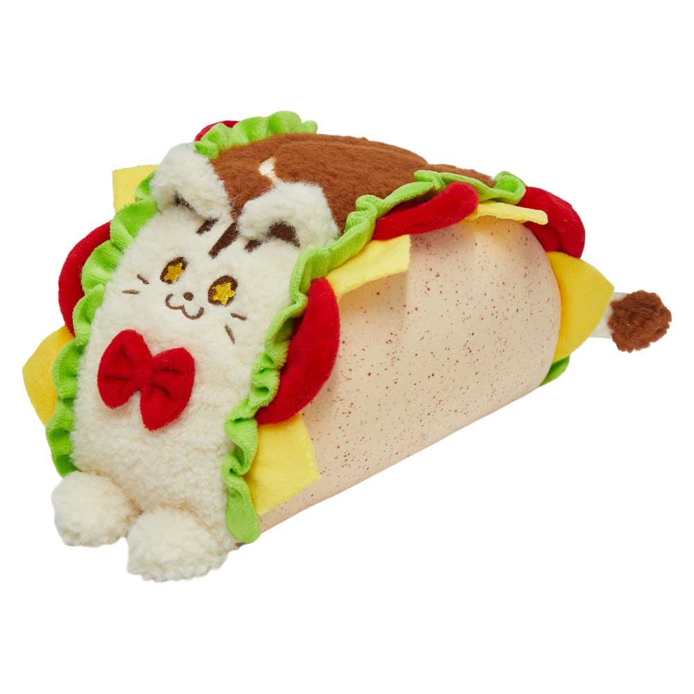 30CM Taco Cat & Hot Dog Cushion Mexican Pillow Stuffed Animal Plush Toys Cute Food Plushies Birthday Party Xmas Gifts