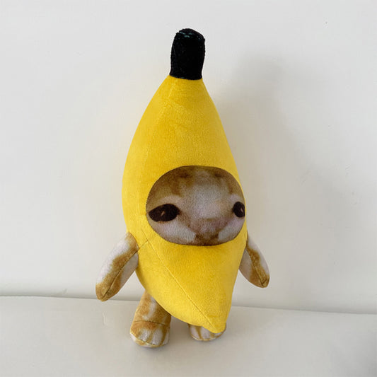 30CM Banana Cat Pet Animals Plush Toys Cartoon Soft Stuffed Dolls Mascot Birthday Xmas Gift