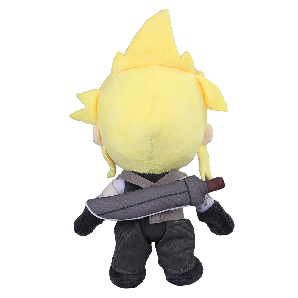 Carton Cloud Strife Black Cosplay Plush Toys Cartoon Soft Stuffed Dolls Mascot Xmas Gift