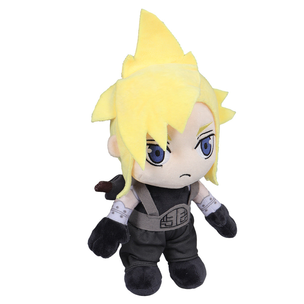 Carton Cloud Strife Black Cosplay Plush Toys Cartoon Soft Stuffed Dolls Mascot Xmas Gift