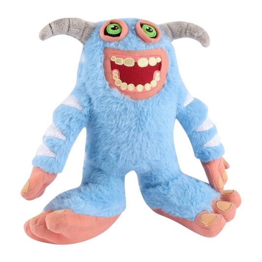 28CM Blue White Monster Cosplay Plush Toys Cartoon Soft Stuffed Dolls Mascot Xmas Gift For Kids