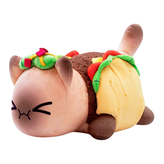 25CM Burger Fries Coke Cat Plush Toys Soft Stuffed Animal Dolls Interactive Companion Gift