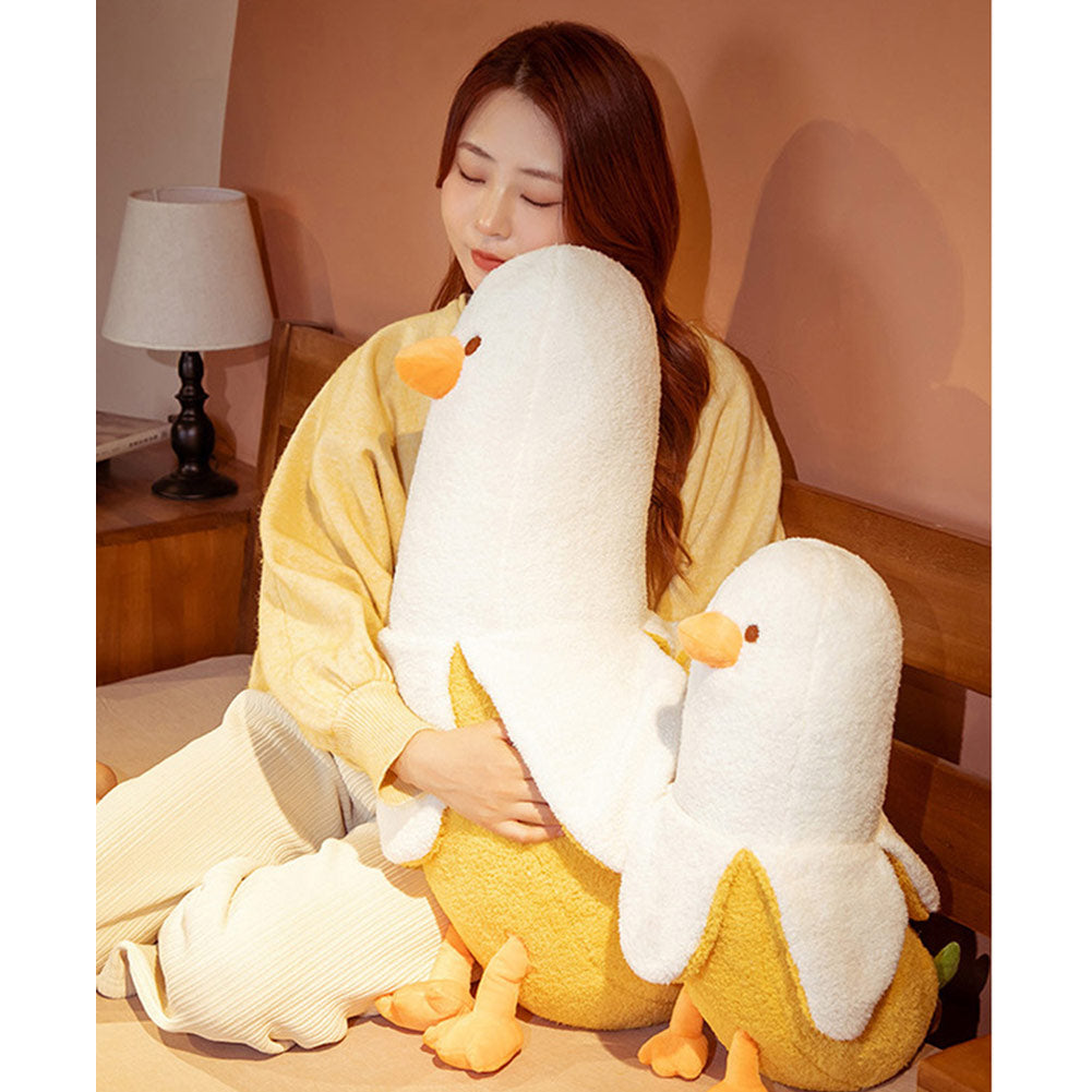 50CM Banana Duck Pillow Plush Toys Cartoon Soft Stuffed Animal Dolls Bag Duck Charm Mascot Birthday Xmas Gift