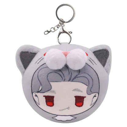 Mini Astarion Cat Plush Keychain Cosplay Plush Toys Cartoon Soft Stuffed Dolls Mascot Backpack Pendant Easter Decor