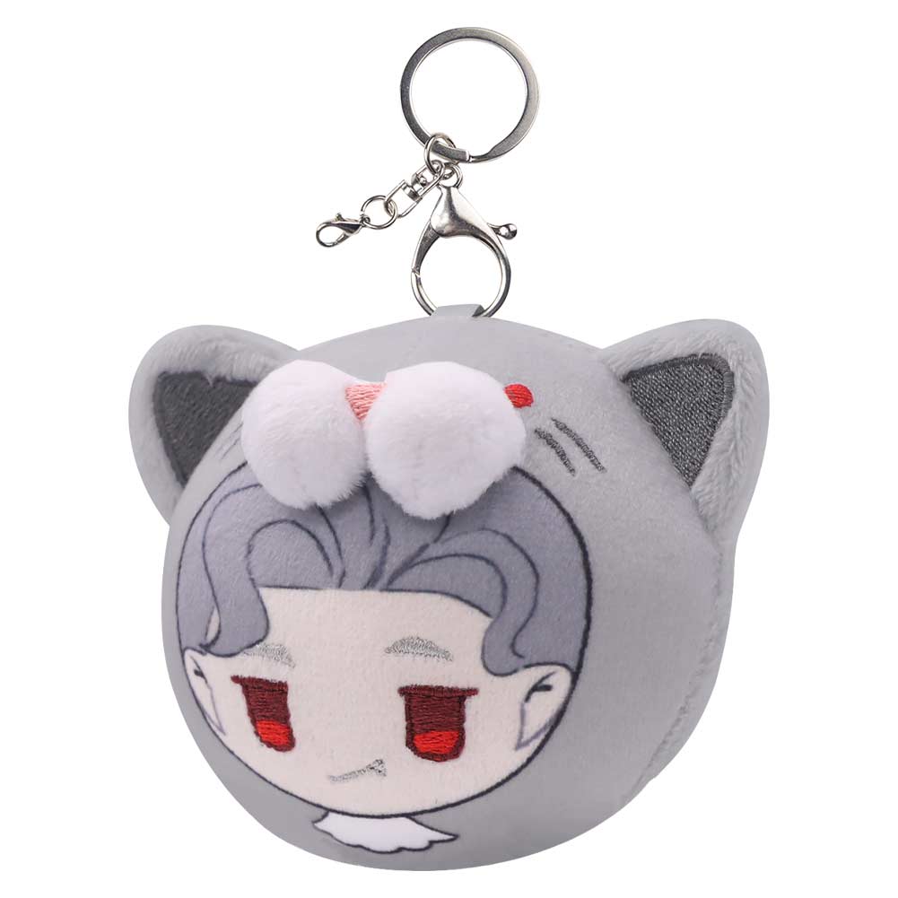 Mini Astarion Cat Plush Keychain Cosplay Plush Toys Cartoon Soft Stuffed Dolls Mascot Backpack Pendant Easter Decor