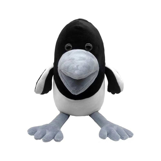 22CM Gray Magpie Crow Bird Cosplay Plush Toys Cartoon Soft Stuffed Dolls Mascot Xmas Gift For Kids