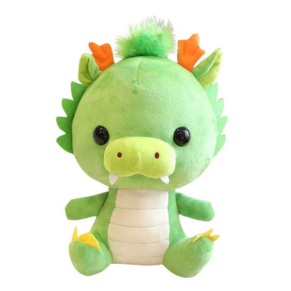 32CM Green Dragon Soft Stuffed Animal Dolls Plush Toys Mascot Xmas Gifts For Kids Home Decor