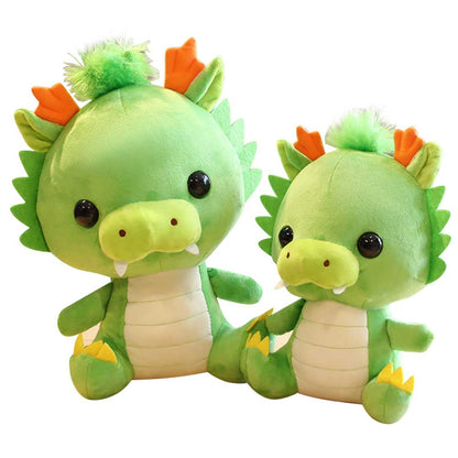 32CM Green Dragon Soft Stuffed Animal Dolls Plush Toys Mascot Xmas Gifts For Kids Home Decor