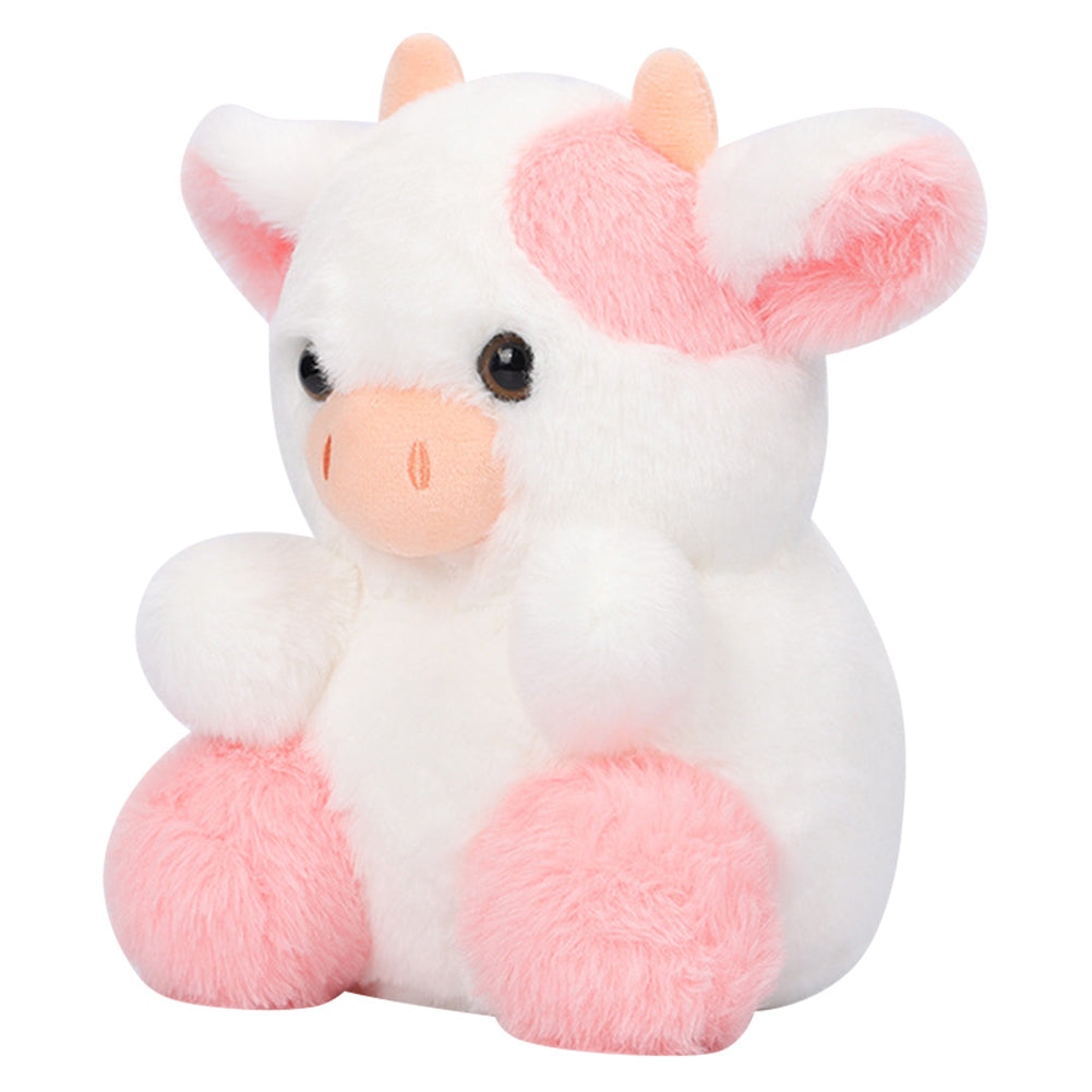 20CM Lovely Strawberry Cow Plush Toy Animal Cow Stuffed Doll For Kids Birthday Gift Soft Fluffy Friend Hugging Cushion