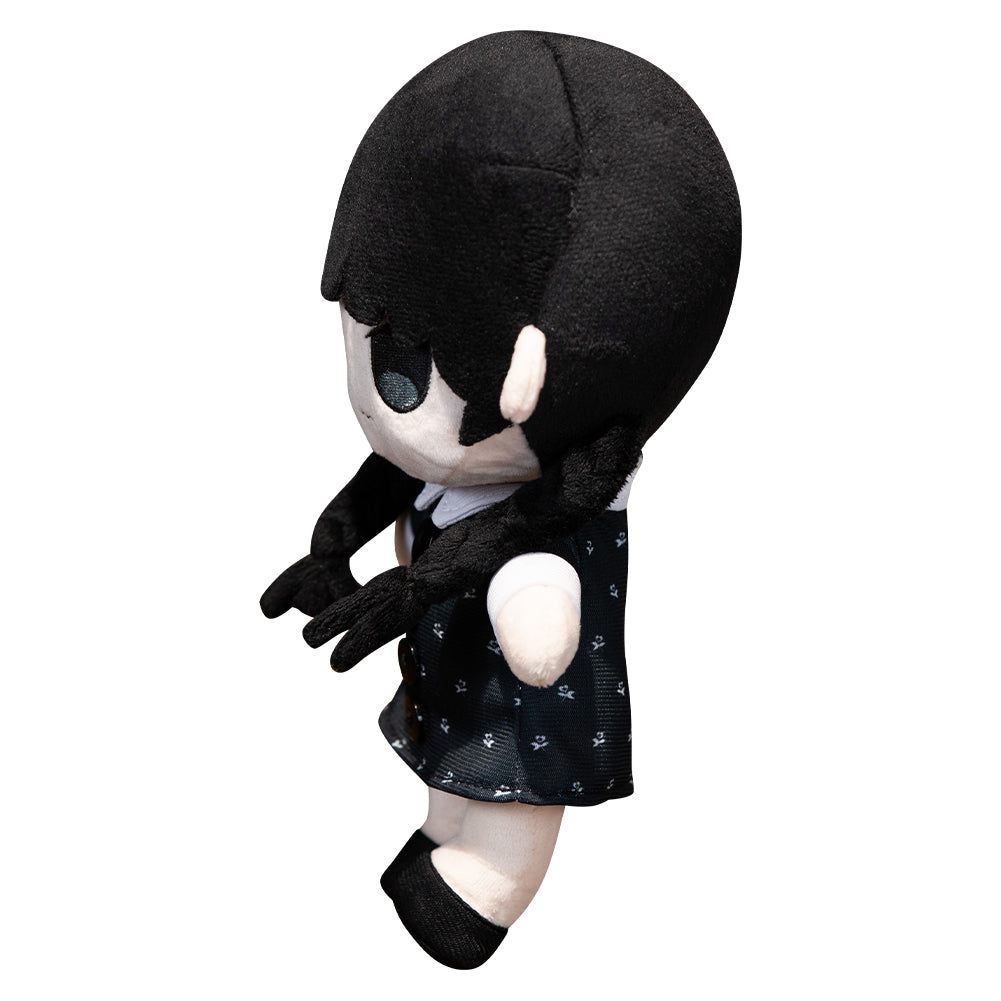 25CM Black Dress Girls Cosplay Plush Toys Cartoon Soft Stuffed Dolls Mascot Xmas Gift