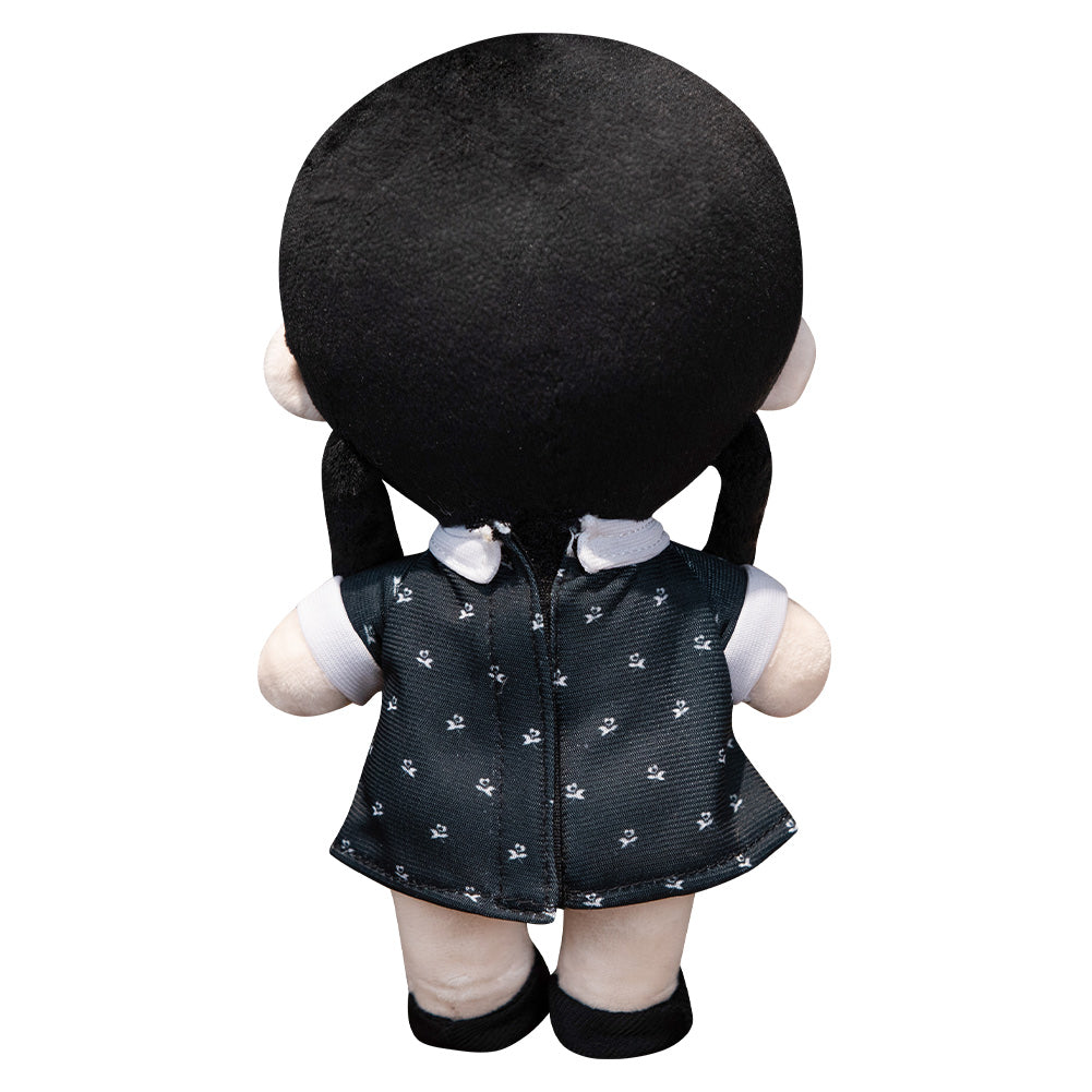 25CM Black Dress Girls Cosplay Plush Toys Cartoon Soft Stuffed Dolls Mascot Xmas Gift