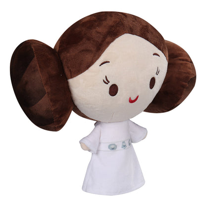 White Leia Cosplay Plush Toys Cartoon Soft Stuffed Dolls Mascot Xmas Gift