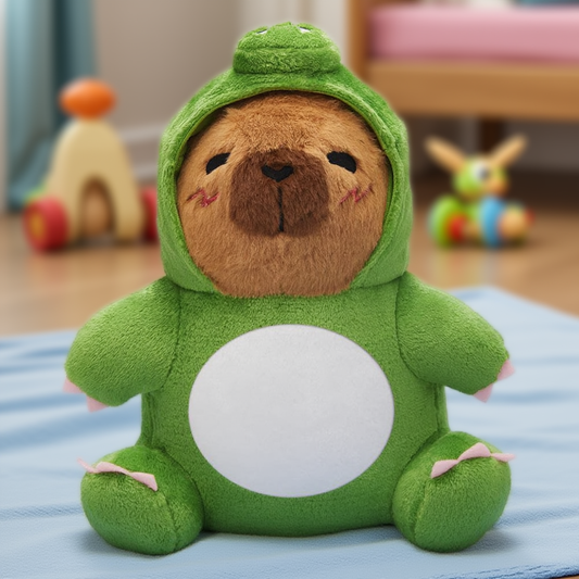 32CM Original Cute Capybara Dinosaur Dolls Soft Stuffed Dolls Animals Plush Toys Dino Plushies Birthday Gift