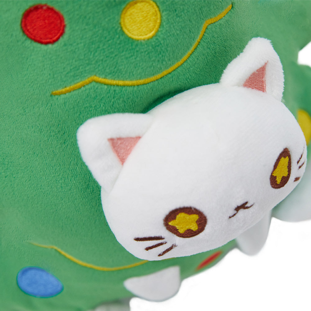 30CM Cute Christmas Tree Cat Soft Plush Toy Stuffed Dolls Birthday Gift For Kids Xmas Mascot - Original