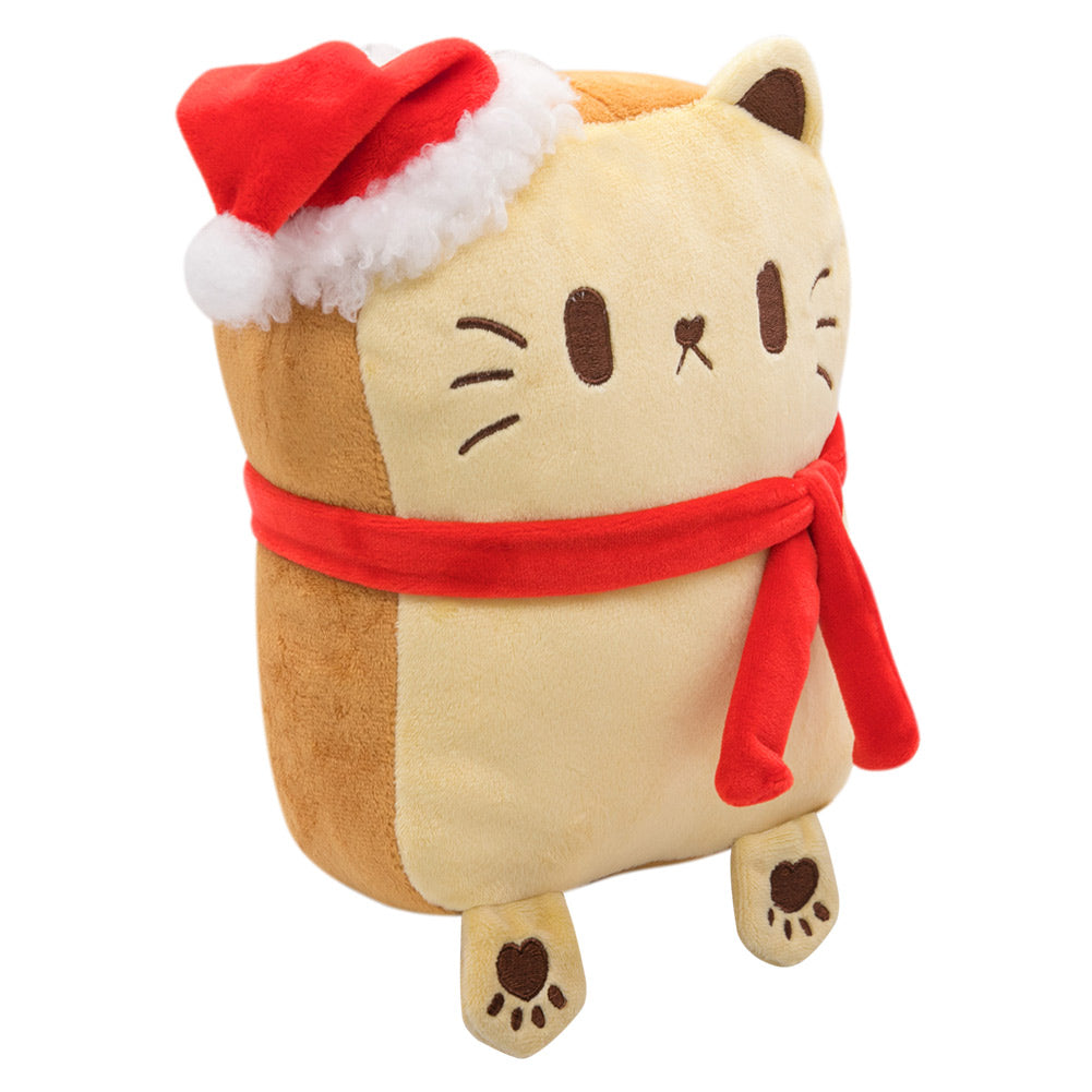 25CM Christmas Bread Cat Doll Plush Toys Cartoon Soft Stuffed Animals Dolls Mascot Birthday Xmas Gift - Original