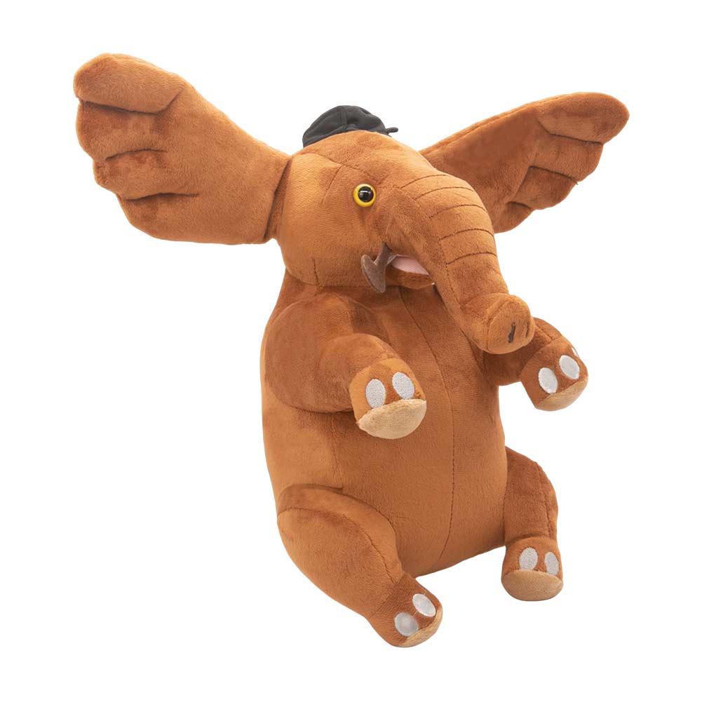 37CM Brown Flying Elephant With Wings Cosplay Plush Toys Cartoon Soft Stuffed Dolls Mascot Xmas Gift