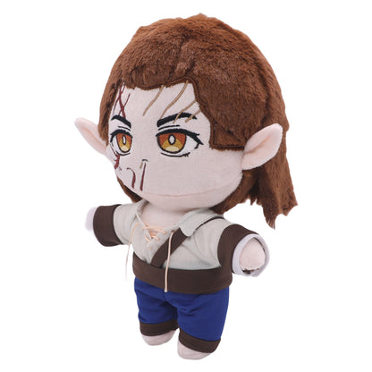 24CM Brown Halsin Cosplay Plush Toys Cartoon Soft Stuffed Dolls Mascot Xmas Gift