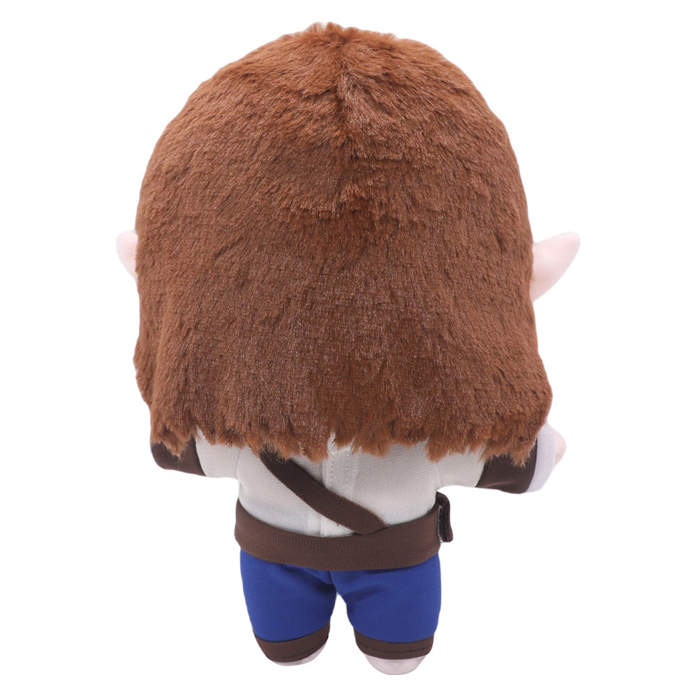 24CM Brown Halsin Cosplay Plush Toys Cartoon Soft Stuffed Dolls Mascot Xmas Gift