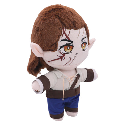 24CM Brown Halsin Cosplay Plush Toys Cartoon Soft Stuffed Dolls Mascot Xmas Gift