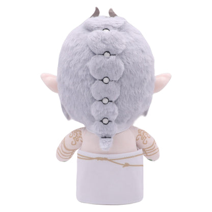 26CM Shadowheart Elegant White Robe Cosplay Plush Toys Cartoon Soft Stuffed Dolls Mascot Xmas Gift