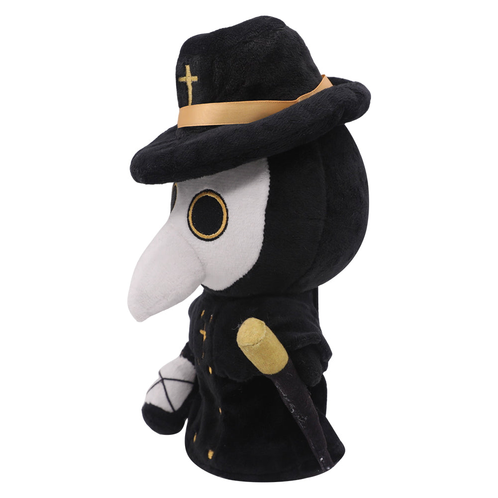20CM Black Bird Cosplay Plush Toys Cartoon Soft Stuffed Animals Dolls Mascot Xmas Gift