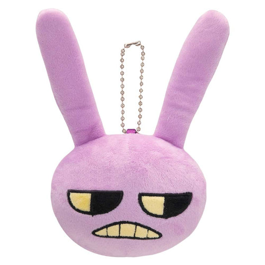 19CM Jax Purple Rabbit Plush Keychain Cosplay Plush Toys Cartoon Soft Stuffed Dolls Mascot Backpack Pendant Easter Decor