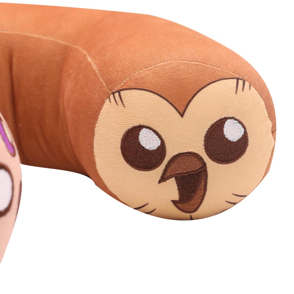 Cute Owl Neck Pillow Plush Toys Hooty Cartoon Soft Stuffed Animals U-Shaped Pillow Travel Cushion Birthday Xmas Gift