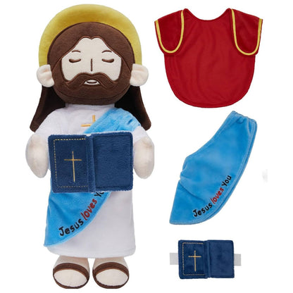 35CM Jesus Plush Toy Clothing Is Detachable Soft Stuffed Doll Birthday Festival Original Gift