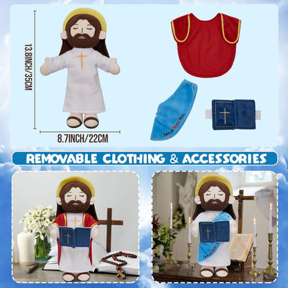 35CM Jesus Plush Toy Clothing Is Detachable Soft Stuffed Doll Birthday Festival Original Gift