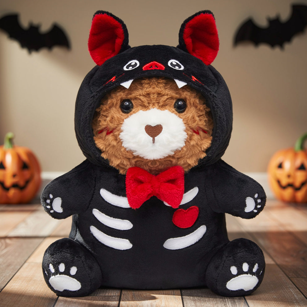 37CM Original Cute Bear Bat Pajamas Plushies Soft Stuffed Dolls Animals Toys Halloween Birthday Gift