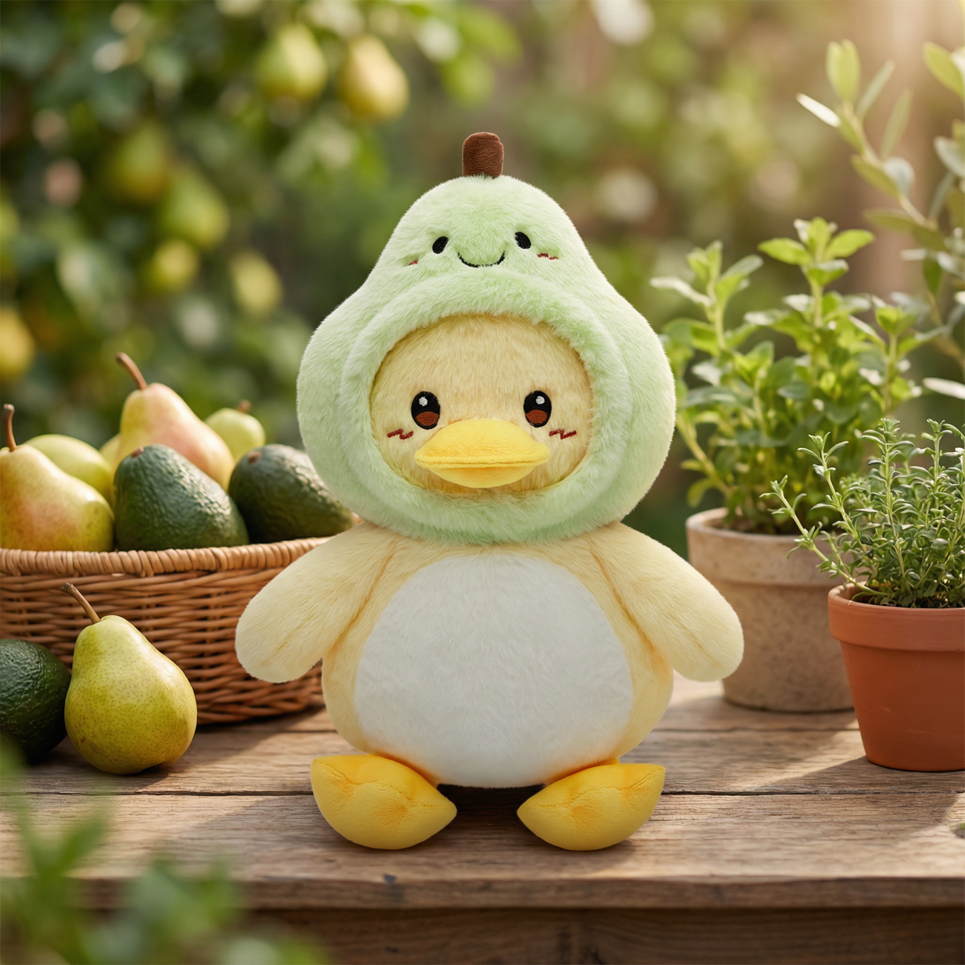 37CM Pear Duck Original Plush Toys Soft Stuffed Dolls Animals Plushies Birthday Gift