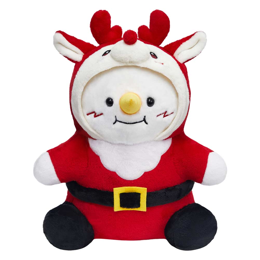 38CM Snowman With Reindeer Suit Plush Toys Plushies Soft Stuffed Dolls Animals Toys Christmas Birthday Gift