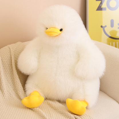 40CM Furry Duck Plushie Soft Pillow Animals Plush Toys Cartoon Stuffed Dolls Mascot Birthday Gift For Kids Adult