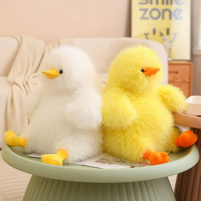 40CM Furry Duck Plushie Soft Pillow Animals Plush Toys Cartoon Stuffed Dolls Mascot Birthday Gift For Kids Adult